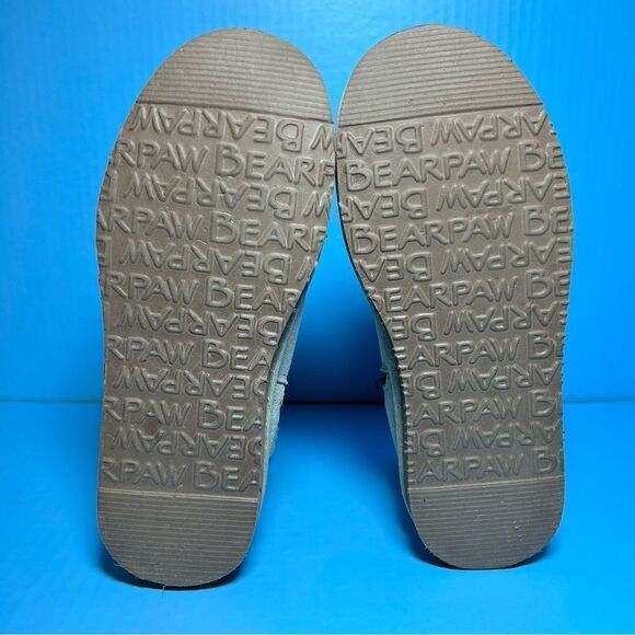 Bearpaw Womens Norah Suede Mid Side Zip Light Grey Boots 7 - Picture 9 of 11